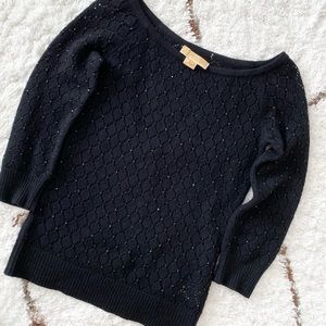Michael Kors Black Rhinestone Sweater